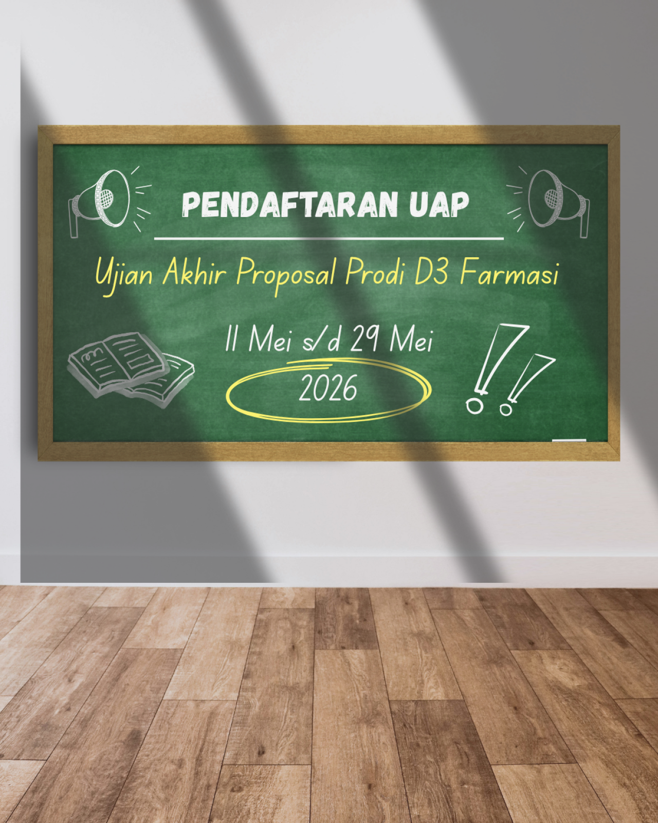 Pendaftaran UAP Prodi D3 Farmasi