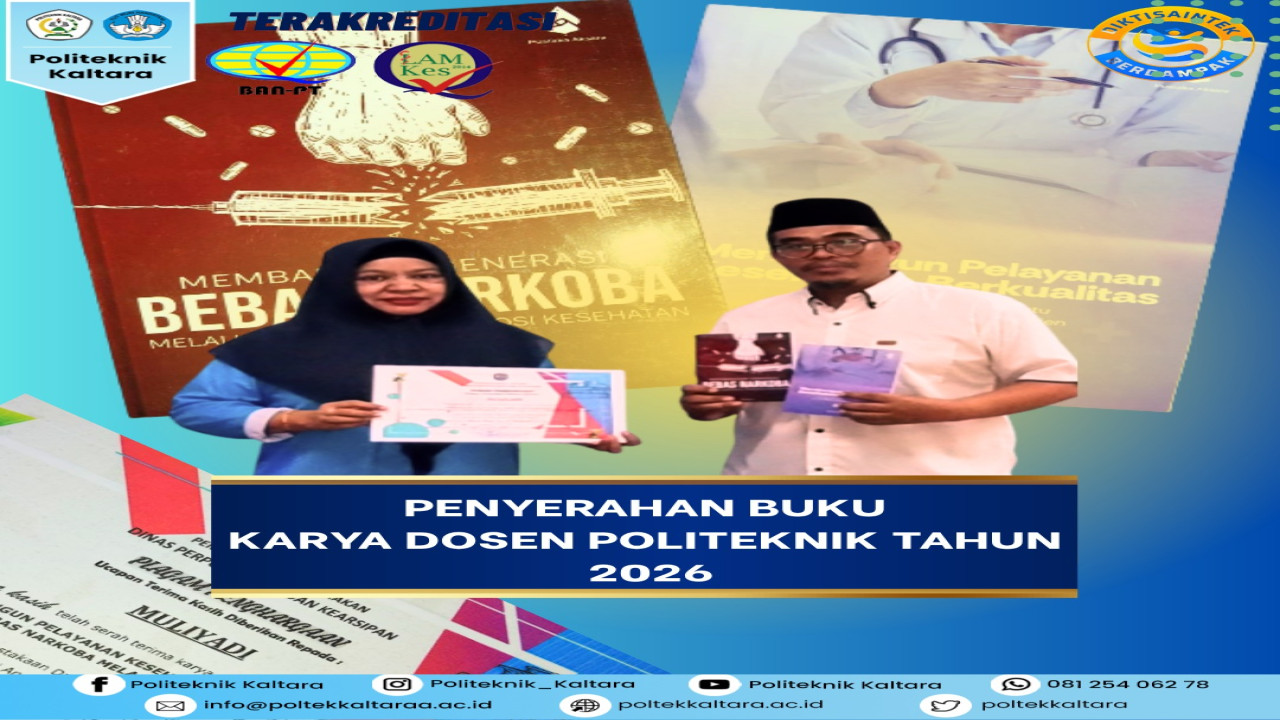 Penyerahan Buku Karya Dosen Politeknik Kaltara