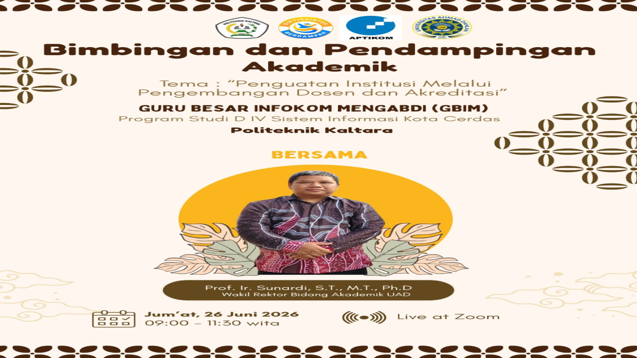 Kegiatan Bimbingan dan Pendampingan Akademik Prodi D4 Sistem Informasi Kota Cerdas 