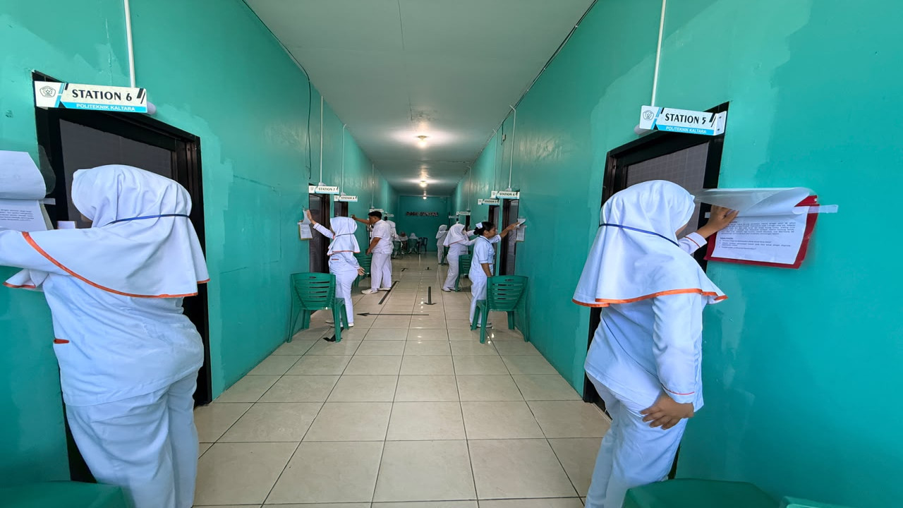 Pelaksanaan OSCE Prodi D3 Keperawatan Politeknik Kaltara